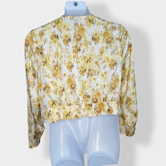 NEW Shein Plus Floral Print Surplice Neck Blouse 3X - Picture 3 of 3